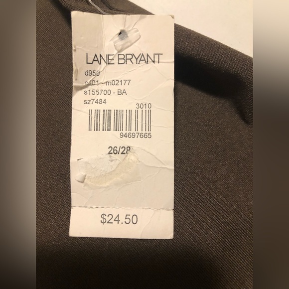 Lane Bryant, NWT, brown polyester tank, 26/28 - Picture 5 of 12